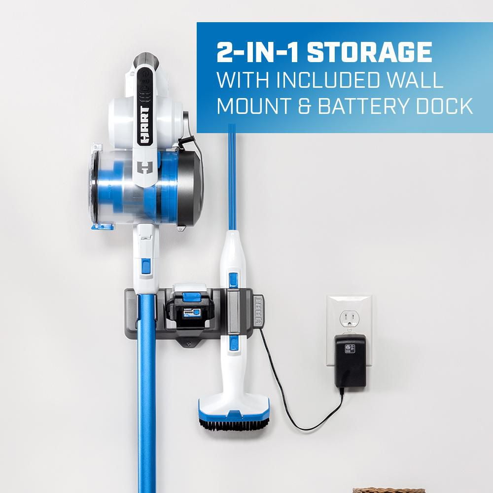 HART 20-Volt Brushless Cordless Stick Vacuum Kit, Generation 1, (1) 4.0Ah Lithium-Ion Battery