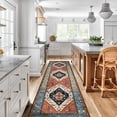 thumbnail image 1 of HAHDAXIA Boho Kitchen Runner Rug 2x7 Carpet Runner Washable Runner Rugs for Hallway Non-Slip Laundry Room Rug Throw Bathroom Runner Oriental Distressed Runner Rugs for Entrance Bedroom Living, 1 of 7