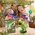 thumbnail image 3 of Woucmuy Dinosaur Shooting Toy Set for Kids, 2 Pack Launchers with Lights, Sound Effects & LCD Score, Interactive Target Game Gift for Boys Ages 3-12, 3 of 7