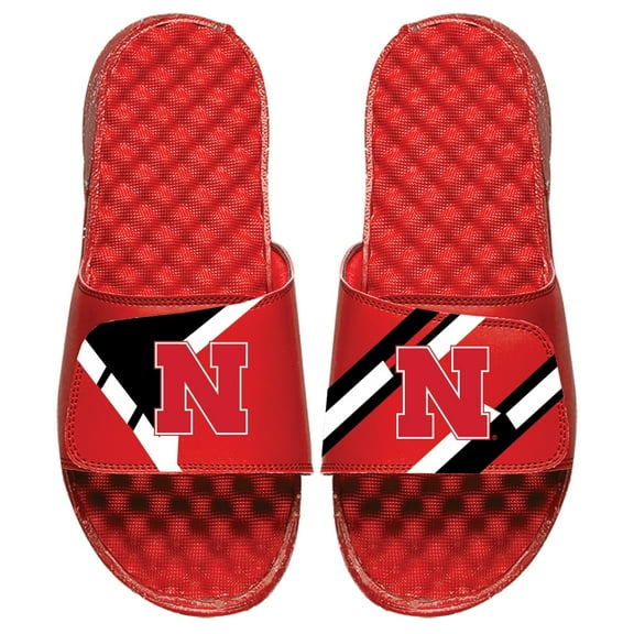 Youth ISlide Red Nebraska Huskers Varsity Starter Jacket Slide Sandals
