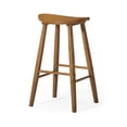 thumbnail image 1 of Open Box Maven Lane Luna Bar Stool in Rustic Natural Wood Finish, 1 of 6
