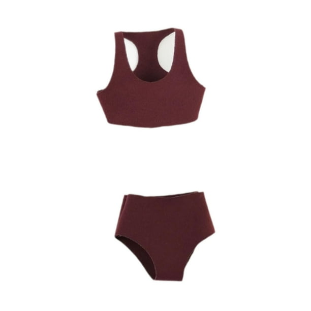Ropa femenina a escala 1/6, chaleco deportivo coleccionable y pantalones cortos, ropa informal para mujer, acción Rojo
