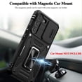 thumbnail image 2 of GHSDFBB for Samsung S22 Case,Multi-Functional Ultra Slim Samsung S22 Case with Sliding Camera Cover & Magnetic Kickstand Shockproof Protective Phone Case for Samsung Galaxy S22 5G(2022),Black, 2 of 7