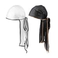 thumbnail image 1 of Gorra de cabeza Sunnimix 2pack Durag cola larga Unisex, 1 of 8