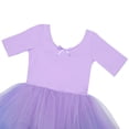 thumbnail image 3 of CHICTRY Kids Girls Gymnastics Ballet Leotard Dress Tulle Ballet Dance Tutu Skirt with Built-in Briefs Dance Outfit Purple 2-3, 3 of 5