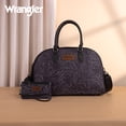 thumbnail image 2 of Wrangler Women Large Travel Duffel Bag Floral Print Weekender Handbag with Detachable Strap, Black, 2 of 5