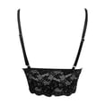 thumbnail image 4 of Ticikt Women's Lace Camisole Front Button Detail Sheer See Through Sleeveless Tank Top,Color:Black, 4 of 6