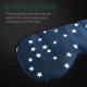 thumbnail image 4 of Antifaz para dormir de seda, color azul oscuro, antifaz de noche con parche para ojos 100% de seda, accesorio suave para vendar los ojos para dormir en viajes en avión, protección contra la luz JM, 4 of 5