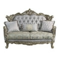thumbnail image 4 of Acme Miliani Loveseat with 3 Pillows in Fabric & Antique Bronze Finish, 4 of 8