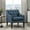 Blue, variant on Blue Accent Chair with Tufted Back | Great for Primary Living Spaces | Removable Seat Cover for Maintenance