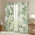 thumbnail image 2 of jejeloiu Cartoon Cute Daisy Blackout Curtains Set of 2 (52x84 Each),Rustic Leaves Flowers Window Curtains,Green White Curtains and Drapes For Adult,Breathable Home Decor, 2 of 6