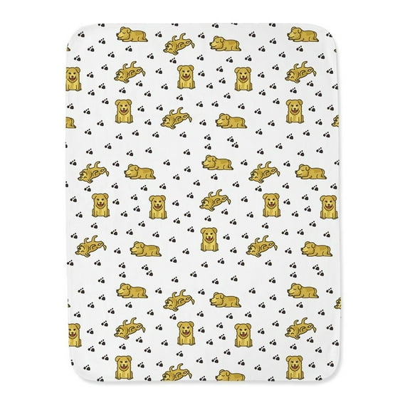 Dogs With Paw Marks Blanket  -Image by Shutterstock,