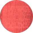 thumbnail image 1 of Ahgly Company Indoor Round Oriental Red Industrial Area Rugs, 7' Round, 1 of 4