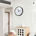thumbnail image 6 of Voice Activated Clock with Glow Light 12 Inch Large Silent Wall Clock Battery Operated for Home Decor White Unicorn with Wings, 6 of 8