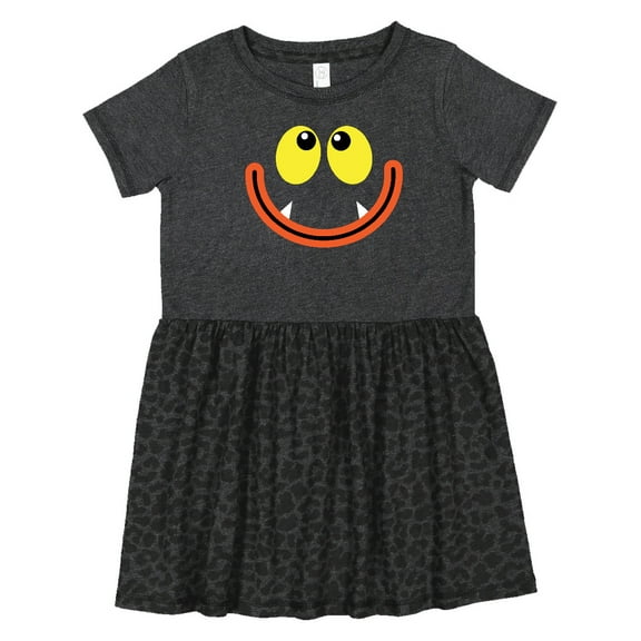 Inktastic Monster Face Girls Toddler Dress