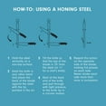 thumbnail image 6 of Messermeister 12” Ceramic Sharpening Rod - Fine 1200 Grit, 6 of 7
