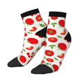 thumbnail image 2 of Bingfone Fresh Red Tomato Design Patterned Men'S Women'S Casual Cotton Socks, 2 of 9