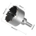 thumbnail image 2 of 50mm Carburo Agujero Cortador, TCT Agujero Sierras para 2mm Inoxidable Acero Lámina Metal, 2 of 4