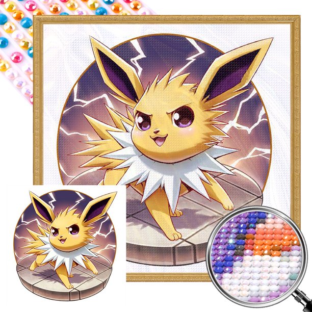 AB Parcial 5D DIY Artística Jolteon Taladro 35x35cm