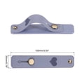 thumbnail image 2 of 2 Pcs Soporte de dedo para teléfono, correa de silicona para teléfono para la mayoría de los smartphones en color marrón claro, azul grisáceo, 2 of 7