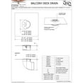 thumbnail image 2 of Balcony Deck Drain Fitting Size: 2" No Hub w/ Side Outlet, 2 of 2