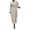 White XXL, variant on Women Woolen Jacket Turn-down Collar Solid Color Double-breasted Coat Retro Royal Style Thermal Long Lantern Sleeves Commuting Dating Spring Fall Winter Overcoat