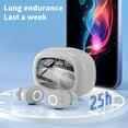 thumbnail image 5 of HOZVOMI Wireless Earbuds Mini Bluetooth 5.3 Headphones, Lightweight with Microphone, IPX7 Waterproof, LED Display Charging Case, Touch Control, 25H Playback for TV, Phone, PC, Laptop, 5 of 7