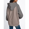thumbnail image 4 of Trendy Queen Oversized Hoodies for Women Pullover Fleece Fall Sweatshirts Fashion Y2K Outfits Clothes 2025 White CoffeeGrey M .., 4 of 6