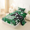 thumbnail image 2 of Homewish Cartoon Gaming Controller Twin Sheets,Esports Gamepad Bedding,Green,3 Pieces,1 Fitted Sheet and 1 Pillowcase, 2 of 5