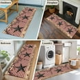 thumbnail image 6 of 2x6 Washable Runner Rug, Country Stars Non-Slip Hallway Runner for Entryway Kitchen Bedroom, Vintage Rust Black Star Red Plaid Brown Wood Grain Indoor Carpet Runner Floor Mat, 6 of 9