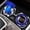 Blue, variant on Car Ashtray with Lid, LED Light One-Touch Open Auto Ash Tray with Flame-Resistant Metal Liner, Sealed Odor Control Cup Holder Fit, Car Gift Accessories, 1Pcs Black