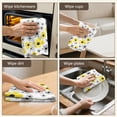 thumbnail image 5 of 6 Pcs Daisy Pioneer Flower and Yellow Flowers Funny Kitchen Towels, Microfiber Dish Towels, Kitchen Tea Towels Set 18" X 26", 5 of 6
