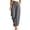 Gray, variant on Bosfbaoi Pants for Women Elastic High Waist Cuffed Tapered Pants with Big Patch Pockets Lightweight Casual Vacation Trousers