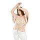 thumbnail image 1 of Blusa con jareta ajustable Roman Fashion /Tallas Extras, 1731 (Blanco flores) blanco 42, 1 of 5