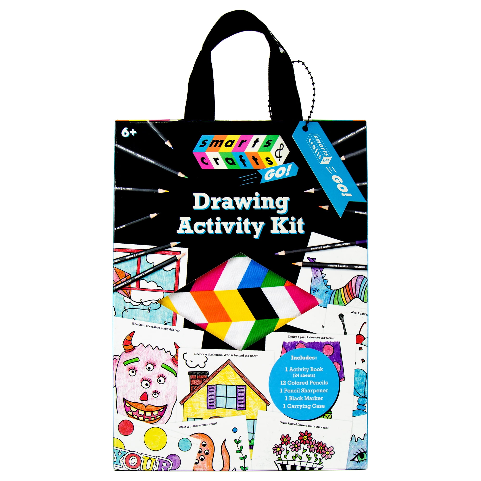 Smarts & Crafts Magic Drawing Activity Craft Kit with Case (39 Pieces)