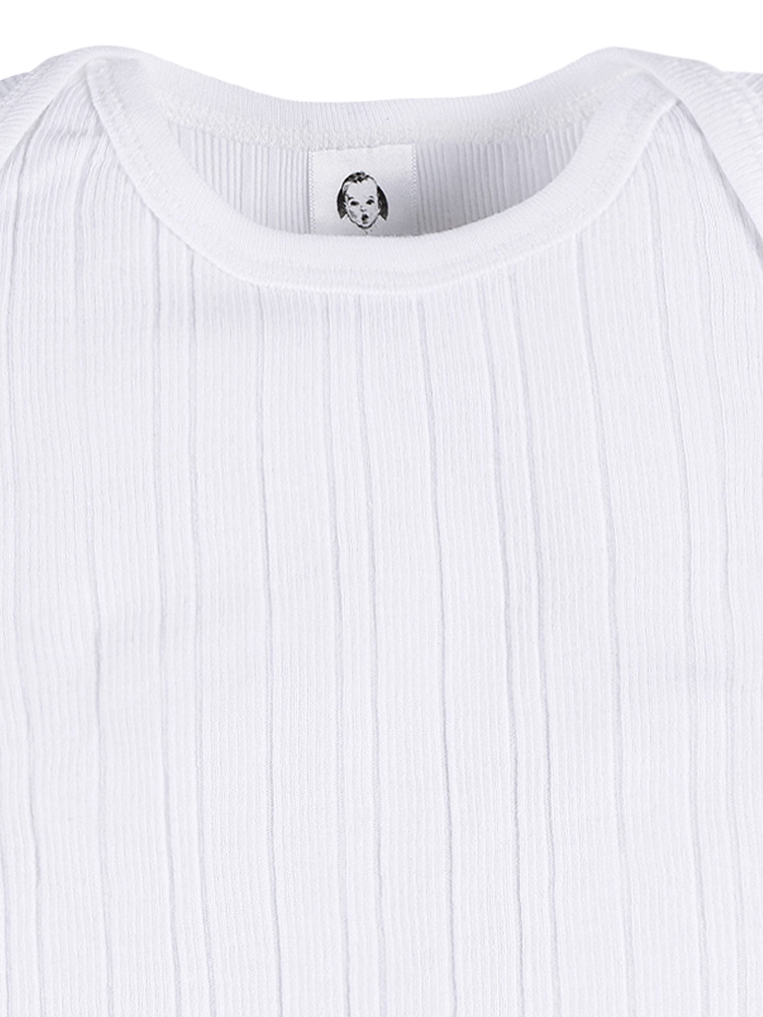 Gerber Baby Neutral 3-Pack White Short Sleeve Bodysuits, Sizes Preemie - 24 Months