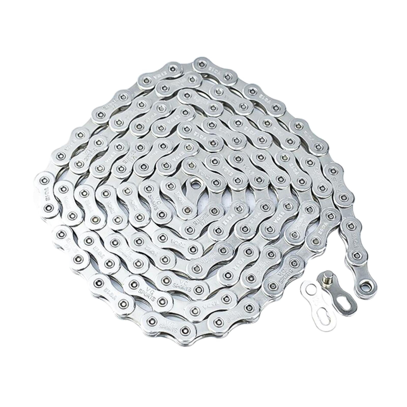 12 Chain, Antirust Steel 126 Links Bike Chains Hollow Cycling Chains
