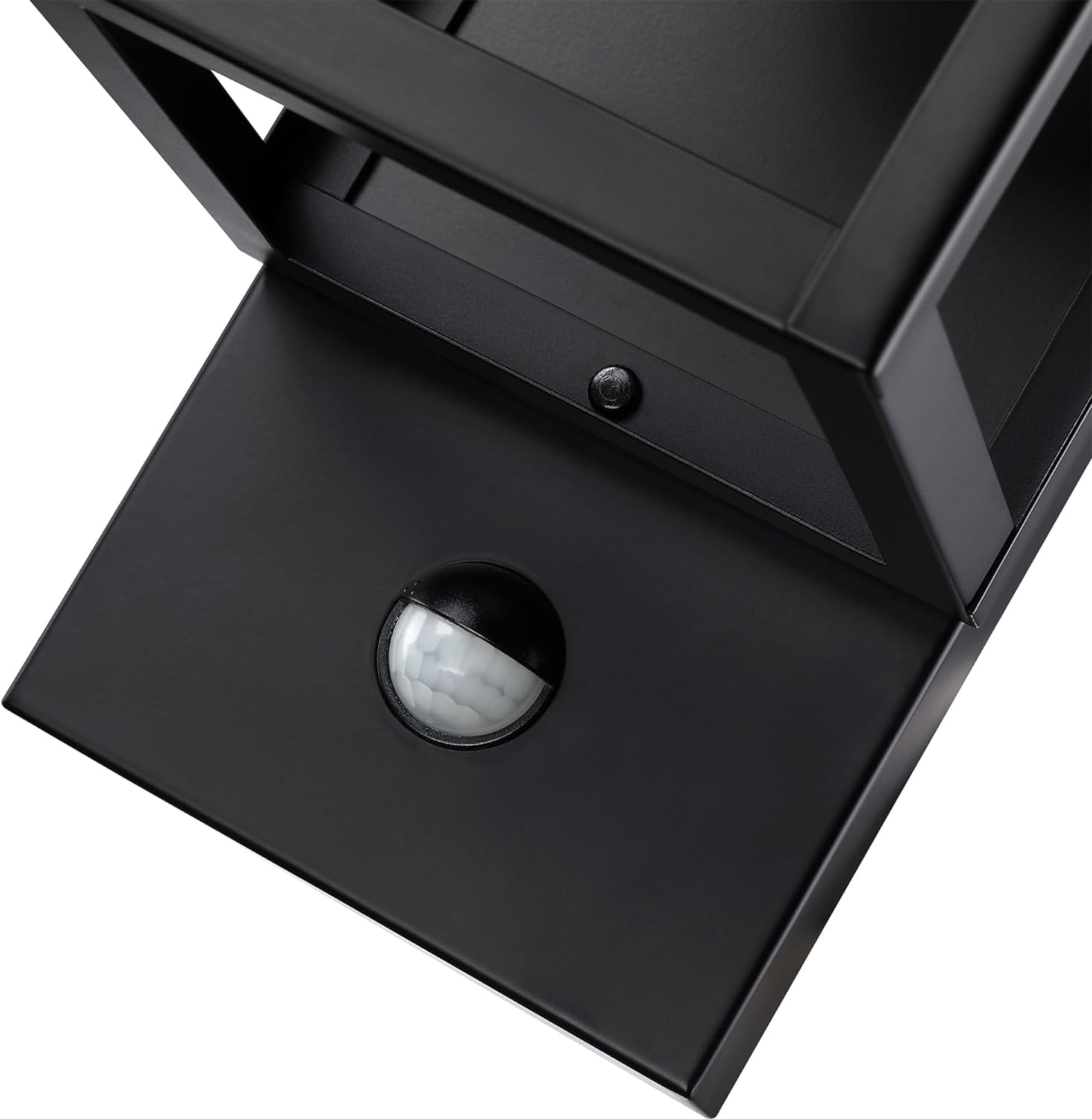 Revtronic LED Modern Outdoor Wall Light, 3000K Soft White, Bright 350 Lumens, Motion Sensor Wall Lighting Sconce, Matte Black