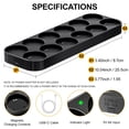thumbnail image 2 of YiaMia 12 Pack Upgraded Rechargeable Tea Lights with Magnetic Wireless Charging Base, Flameless LED Candles with Remote and Timer, 2 of 8