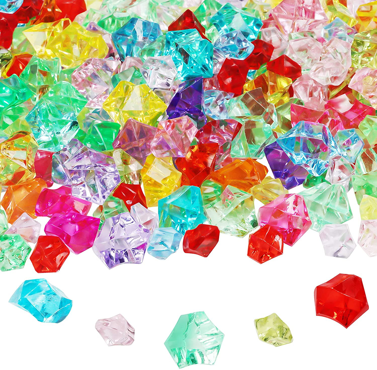 Details about   ICE ROCKS Clear Fake Crushed Diamonds Plastic Crystals Gems 1000 Pcs By DOMESTAR 