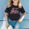 thumbnail image 2 of Toddler Easter Shirt Boys Short Sleeve T Shirts Cute Bunny Printed Casual Crewneck Basic Tees T Shirts for Girls 5T, 2 of 4