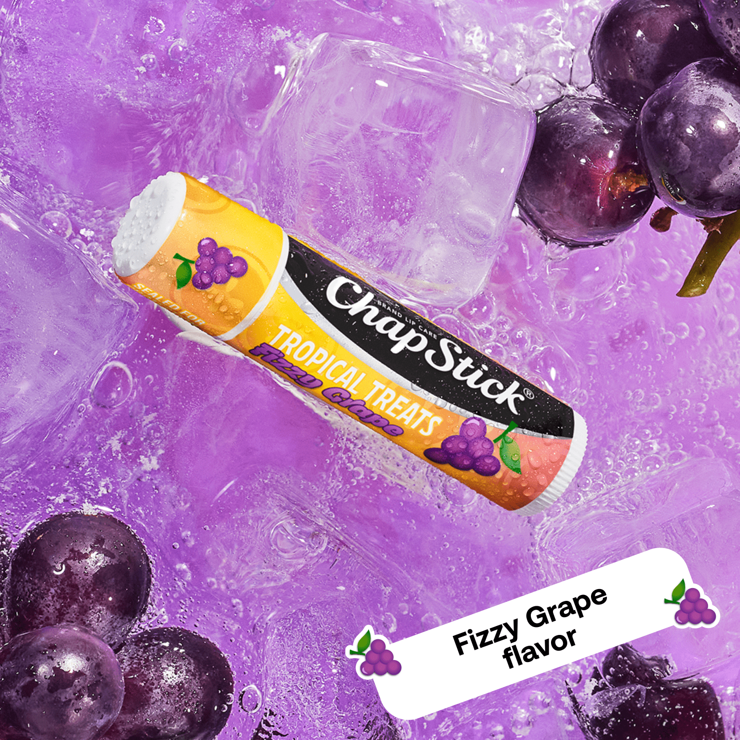 (2 pack) ChapStick Tropical Treats Flavored Lip Balm, Watermelon, Tangerine & Grape, 3 Pack