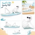 thumbnail image 2 of Summerween Whimsical Surfing Skeleton Figurine Compact Halloween Tabletop Garden Decor For Beach House Patio Decorations, 2 of 7