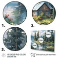 thumbnail image 3 of Designart "Lakehouse Retreat I" Countryside Metal Art Print Set, 3 of 5
