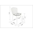thumbnail image 2 of Manhattan Comfort Fauteuil Madeline, Set de 2 avec Coussin d'Assise en Noir, 2 of 2
