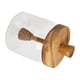 thumbnail image 1 of Tarro de miel Tarro de vidrio para miel con cucharón de madera Recipiente para miel de cocina Olla para jarabe, 1 of 6