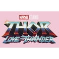 thumbnail image 2 of Girl's Marvel: Thor: Love and Thunder Classic Logo  Graphic Tee Light Pink X Small, 2 of 4