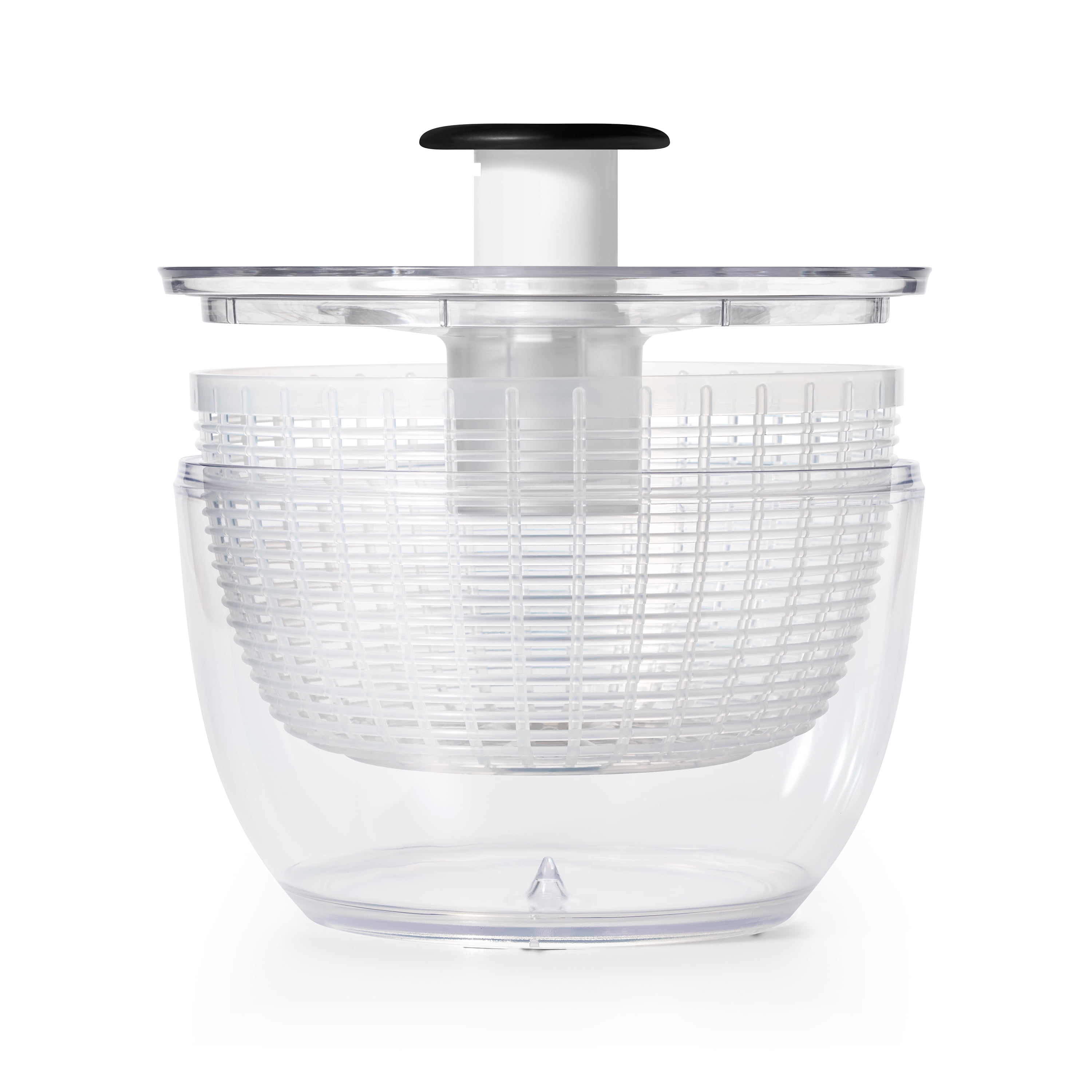 OXO Good Grips Salad Spinner Clear adaptive kitchen salad spinner for one  handed users