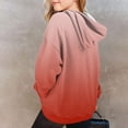 thumbnail image 4 of Grblisyd Cute Hoodies for Girls Kids 10-12 Youth Long Sleeve Gradient Tween Tops Cute Graphic Hoodie Sweatshirts Drawstring Pullover Preppy Kids Clothes Red 150, 4 of 5