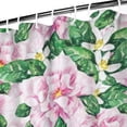 thumbnail image 3 of Pioneer Flower Floral Print Pattern Shower Curtain 72"x72" ,Bathroom Decorative Shower Curtains Set with 12 Hooks,Modern Waterproof Washable Shower Curtain, 3 of 6